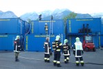 [Übung] Containerbrand am Betriebsgelände der Fa. Schneider Transporte